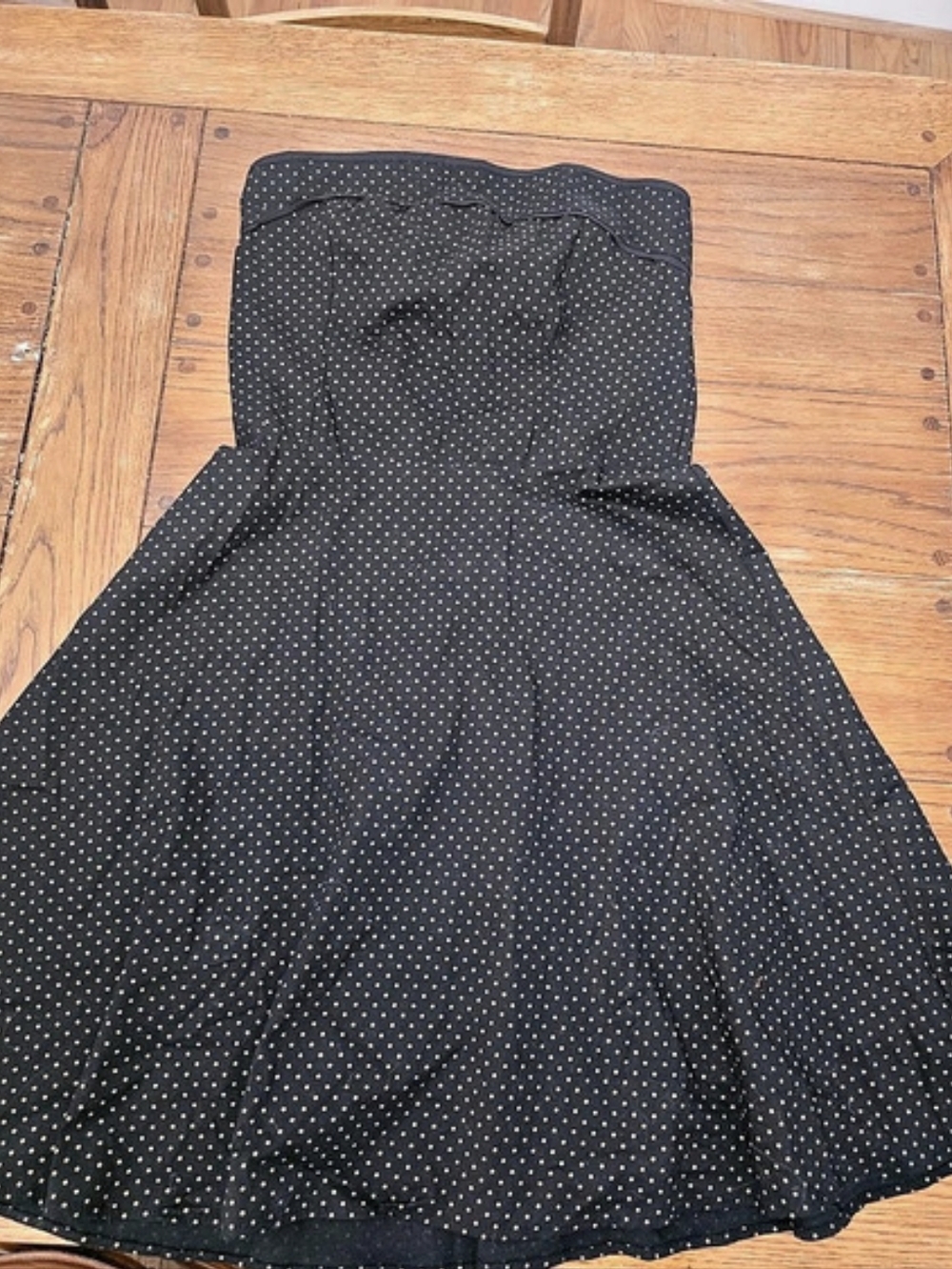 Street Code Polka Dot Strapless Dress Size Large